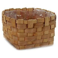 BigBuy Lonec za rastline Cane Brown 20 x 11 x 20 cm