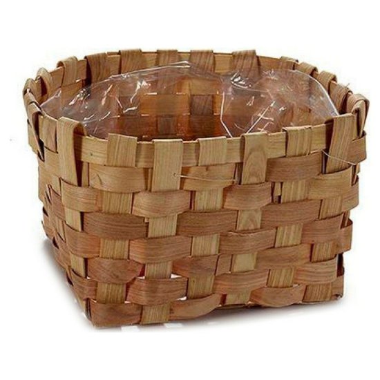 BigBuy Lonec za rastline Cane Brown 23 x 12 x 23 cm
