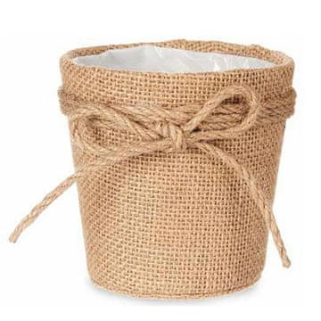 BigBuy Sadilnik Lasso Brown Cloth Plastic (10 x 10 x 10 cm)