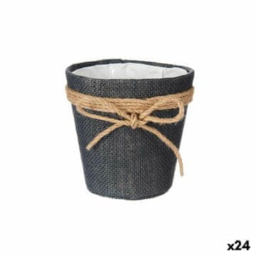 BigBuy Sadilnik Lasso Grey Cloth Plastic (14 x 14 x 14 cm) (24 enot)