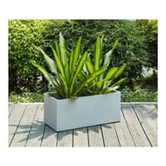 BigBuy Lonec za rastline Beau Rivage Cement iz steklenih vlaken svetlo siva (76 x 34 x 32 cm)