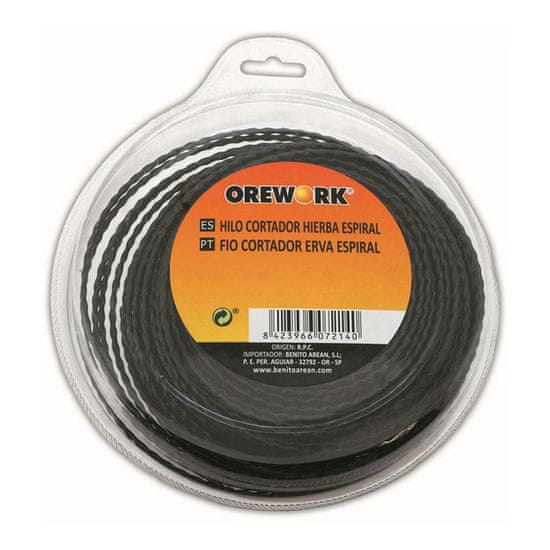 BigBuy Linija Strimmer Line Orework 1,6 mm Spirala 15 m
