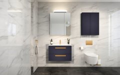 TBoss Kopalniška omarica z umivalnikom FINIX 75, indigo modra