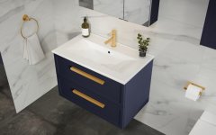 TBoss Kopalniška omarica z umivalnikom FINIX 75, indigo modra