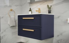 TBoss Kopalniška omarica z umivalnikom FINIX 75, indigo modra