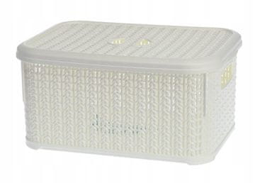 shumee Univerzalna košarica za kremo 12,5x29x20 cm s pokrovom