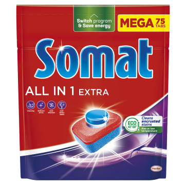 Somat  All in 1 Extra tablete za pomivalni stroj, 75/1
