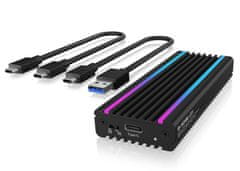 IcyBox IB-1824ML-C31 USB-C & USB-A 3.1 ohišje za M.2 NVMe SSD