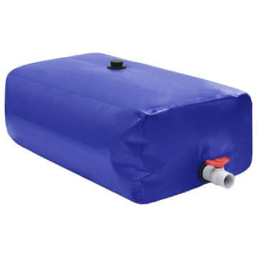 Vidaxl Rezervoar za vodo s pipo zložljiv 1500 L PVC