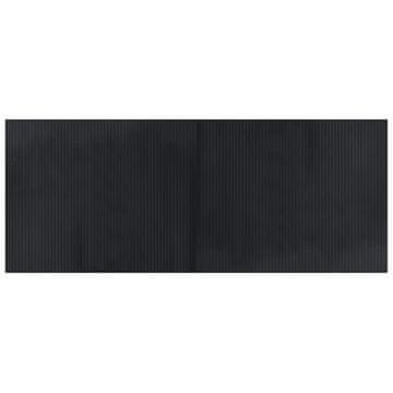 Vidaxl Preproga pravokotna črna 80x200 cm bambus