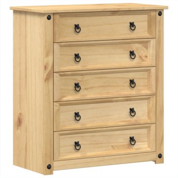 Vidaxl Predalnik Corona 80x40x89 cm trdna borovina