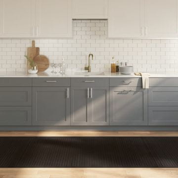 Vidaxl vidaXL Pravokotna preproga, temno rjava, 100x300 cm, bambus