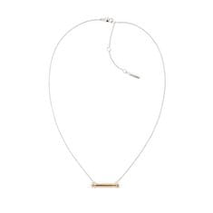 Calvin Klein Elegantna dvobarvna ogrlica Elongated Linear 35000014