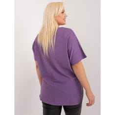 FANCY Ženska bluza plus size z v-izrezom vijolične barve FA-BZ-9178.30_407309 Univerzalni