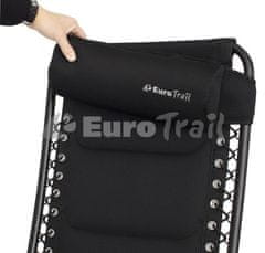 Eurotrail Veroli kamping stol, črn 3D