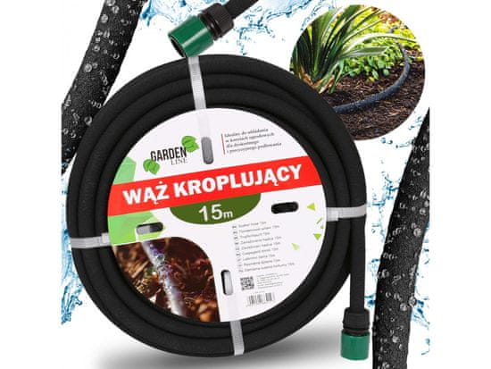 GARDEN LINE Kapljalna cev, poceni cev 15m/12,5mm