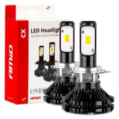 AMIO LED avtomobilske žarnice cx serije h7-1 6000k canbus amio-01075