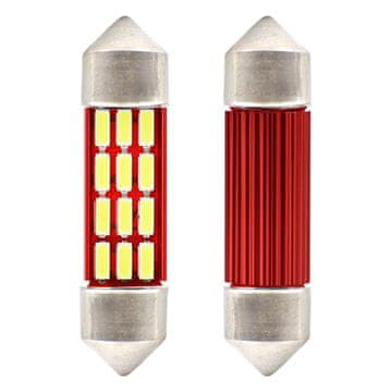 slomart LED žarnici AMiO CANbus Festoon C5W/C10W/C3W, 36mm, bela, 12V/24V