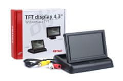 AMIO zložljiv zaslon za kamero za vzvratno vožnjo tft02 amio-02484