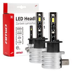 AMIO LED avtomobilske žarnice h-mini serije h1 6500k canbus amio-03329