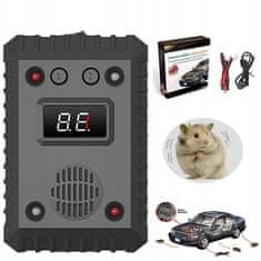 BergMont Ultrazvočni odganjalec glodalcev kun, podgan in miši s senzorjem delovanja motorja za avto, garaža, hiša, ALARM, 12/24V