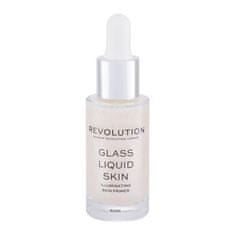 Makeup Revolution Glass Liquid Skin osvetlitveni serum za obraz 17 ml za ženske