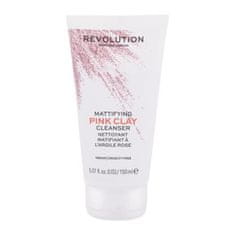 Revolution Skincare Pink Clay Mattifying čistilna pena za mastno kožo 150 ml za ženske