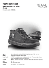 VM Footwear Nizki delovni čevlji MADISON O1, 43