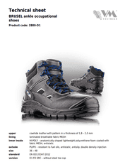 VM Footwear Visoki delovni čevlji BRUSEL O1, 46