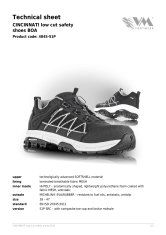 VM Footwear Nizki delovni čevlji CINCINNATI S1P BOA, 39