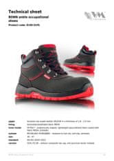 VM Footwear Visoki delovni čevlji BONN O1PL, 43