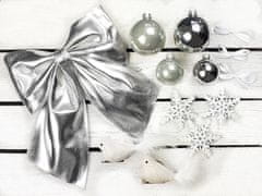 LAALU.cz Komplet božičnih okraskov 27 kosov v luksuzni škatli WHITE CHRISTMAS za božično drevo do 100 cm