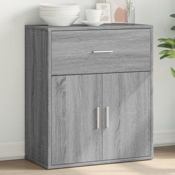 Vidaxl vidaXL Omarica, siva, hrast sonoma, 60x31x70 cm, material na osnovi lesa