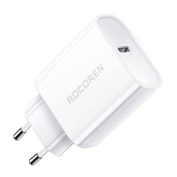 slomart Rocoren PD 20W omrežni polnilnik USB-C (bela)