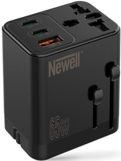 Newell potovalni adapter, omrežni polnilec, 65 W (NL3821)