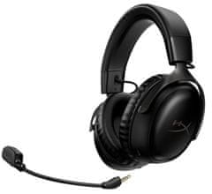 HyperX Cloud III Wireless slušalke, brezžične, črne (77Z45AA)