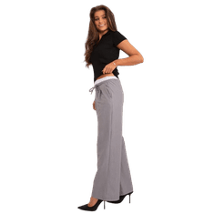 ITALY MODA Ženske hlače z žepi sive barve DHJ-SP-A7327TR.57_407403 S