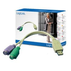 LogiLink Adapter USB =&gt; PS2 - 2x Ženski AU0004A