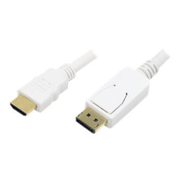 LogiLink Kabel DisplayPort (m) =&gt; HDMI (m) 2,0m bel (CV0055)