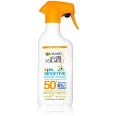 Garnier Ambre Solaire Kids Sensitive Advanced Spray SPF50+ vodoodporen losjon za zaščito pred soncem v spreju 270 ml