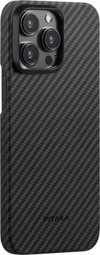 Pitaka MagEZ 4 1500D case, black/grey twill - iPhone 15 Pro