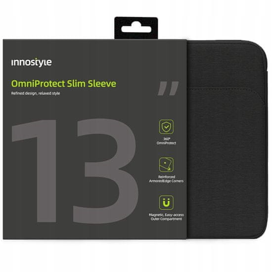 Innostyle INNOSTYLE TORBA ZA PRENOSNI RAČUNALNIK 13 VODOTESNA TORBA OMNIPROTECT SLIM BLACK