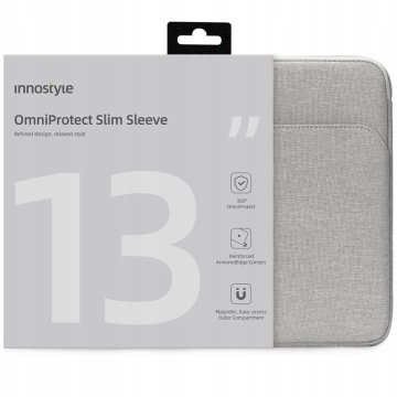 Innostyle INNOSTYLE TORBA ZA PRENOSNI RAČUNALNIK 13 VODOTESNA TORBA OMNIPROTECT SLIM SIVA