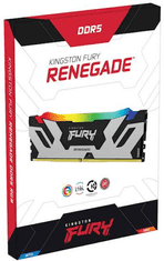 Kingston FURY Renegade 8000 pomnilnik (RAM), DDR5, 16GB, RGB, XMP, CL38, DIMM (KF580C38RSA-16)