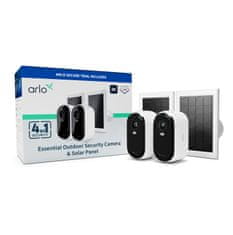 Arlo Essential (Gen.2) VMK3250-100EUS set dveh 2K zunanjih IP kamer + dveh solarnih polnilnikov