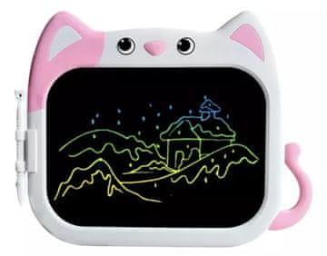Meiyi LCD Otroška Risalna tablica 27x23cm - Roza in modra