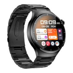 Smart Plus Pametna ura S20 Max 1,62 palca - Bluetooth klici, kompas, NFC, AI glasovne funkcije, brezžično polnjenje, šport in spremljanje telesne pripravljenosti za moške Black
