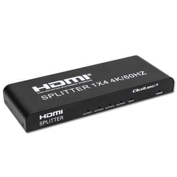 shumee Aktivni razdelilnik Qoltec 4 x HDMI 4K x 2K | 6 Gb/s | 60 Hz | Visoka stabilnost
