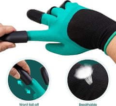 Netscroll Vrtne rokavice s plastičnimi kremplji, rokavice za vrt, odlične za zaščito med kopanjem, ruvanjem, rahljanjem in sejanjem, Gardenstar