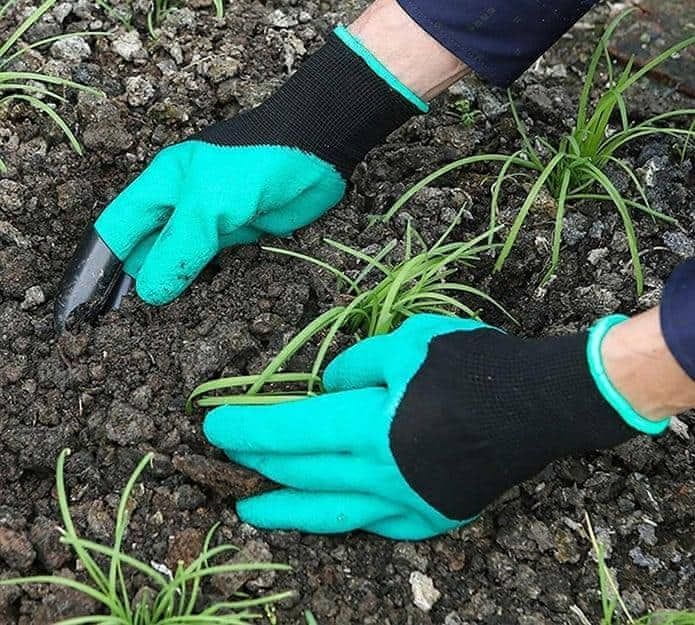 Netscroll Vrtne rokavice s plastičnimi kremplji, rokavice za vrt, odlične za zaščito med kopanjem, ruvanjem, rahljanjem in sejanjem, Gardenstar